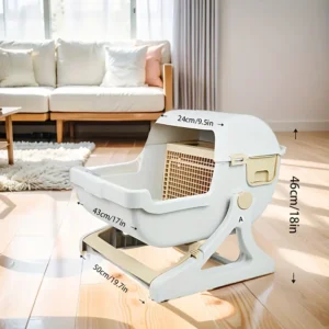 Semi-Automatic Mechanical Litter Box