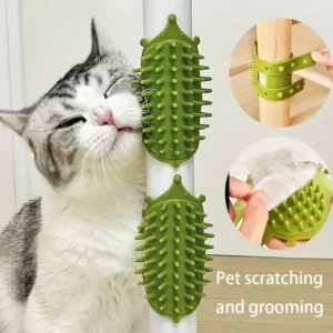 Table Leg Mountable Self-Grooming Cat Scratcher